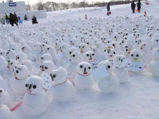 Etwas andere Schneemänner