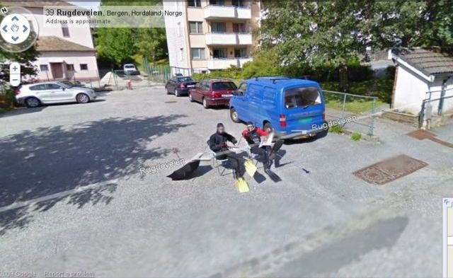 Taucher jagen Googles Street-View-Auto