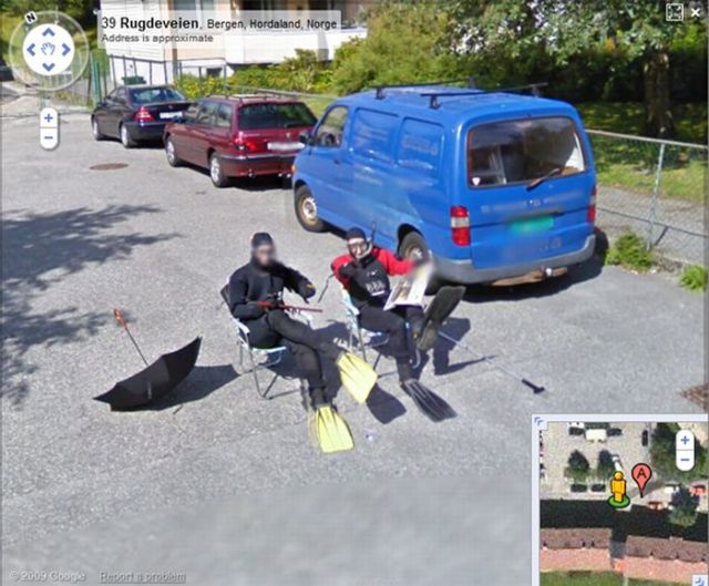 Taucher jagen Googles Street-View-Auto