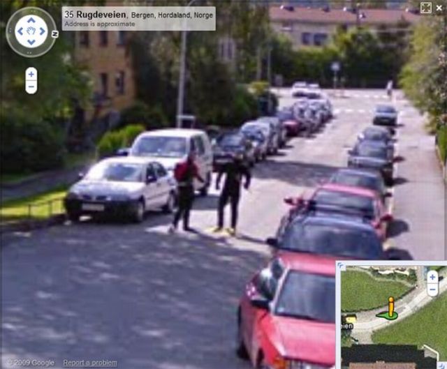 Taucher jagen Googles Street-View-Auto